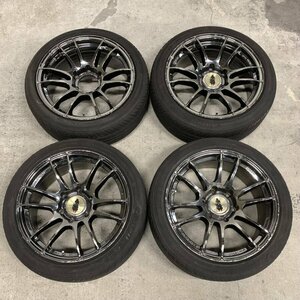 RAYS Gram LIGHTS レイズ ホイール&ラジアルタイヤセット 18x8.5J PCD139.7 6穴 OFF+25○現状品