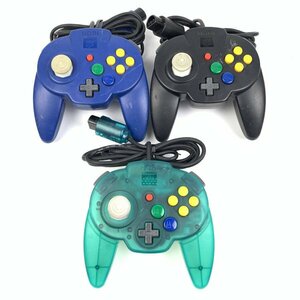 HORI ホリパッドミニ64 ニンテンドウ64 コントローラー ホリコン まとめ売り 3個セット＊動作未確認品【GH】