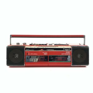 SHARP sharp QT-Y10(R) W radio-cassette * junk 