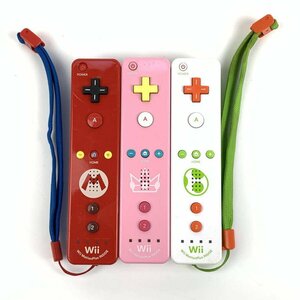 NINTENDO nintendo Nintendo wii remote control plus Mario /pi-chi/yosi- set sale 3 pcs set * operation not yet verification goods 