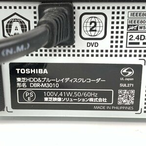 TOSHIBA 東芝 AQUOS DBR-M3010 HDD/BDレコーダー タイムシフトマシン設定対応品 2022年製 ミニB-CASカード付き●動作品の画像9