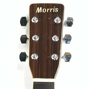 Morris W-30 モーリス アコースティックギター シリアルNo.60827 ナチュラル系 ハードケース付き★ジャンク品の画像7