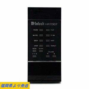 McIntosh マッキントッシュ HR7007 オーディオ リモコン ※動作/状態説明あり ◆現状品【福岡】