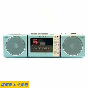 SONY CFS-9 STEREO CASSETE CORDER ソニー ラジカセ ※通電NG 状態説明あり 昭和レトロ 当時物◆ジャンク品【福岡】