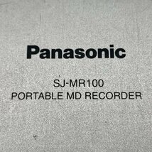 Panasonic SJ-MR100 パナソニック ポータブルMDレコーダー ※充電池なし ※通電/動作未確認品◆ジャンク品【福岡】_画像3