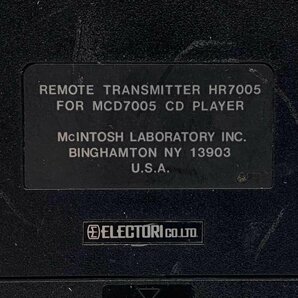 McIntosh マッキントッシュ HR7005 オーディオ リモコン ※動作/状態説明あり ◆現状品【福岡】の画像5