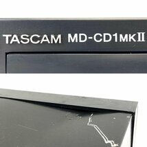 TASCAM MD-CD1MKii タスカム CDプレーヤー/MDレコーダー 再生OK ※録音未確認 動作/状態説明あり◆現状品【福岡】_画像10