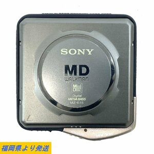 SONY WALKMAN MZ-E45 ソニー ポータブルMDプレーヤー MDウォークマン リモコン付き ※充電池なし 状態説明あり◆ジャンク品【福岡】