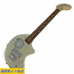 FERNANDES Zo-3 フェルナンデス アンプ内臓エレキギター シルバー系 ※スピーカー出力NG 状態説明あり★ジャンク品【福岡】