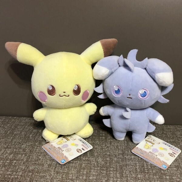 ポケピース ぬいぐるみ ピカチュウ ＆ ニャスパー