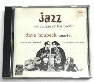 デイヴブルーベック DAVE BRUBECK JAZZ AT COLLEGE OF THE PACIFIC【輸入盤】