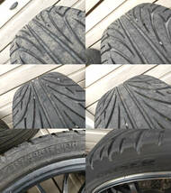 bB外し ADVAN RACING RZ ガンメタ17インチ7Jインセット38　4穴PCD100、215/40R17サマータイヤ付4本セット 【中古】_画像9