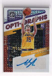 2021-22 PANINI Donruss Optic Opti-Graphs Choice Los Angeles Lakers Austin Reaves オースティン・リーブス Rookie 直筆サイン