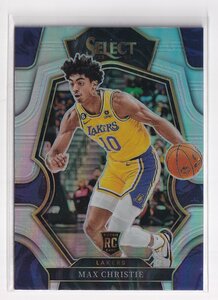 2022-23 PANINI Select Prizms Silver #181 Premier Level Los Angeles Lakers Max Christie マックス・クリスティー Rookie