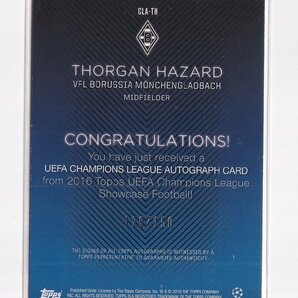 2015-16 TOPPS UEFA Champions League Showcase Autographs Green Thorgan Hazard トルガン・アザール 150枚限定 直筆サインの画像2