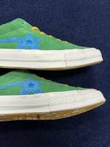 GOLF le FLEUR CONVERSE ONE STAR OX CONS コンバース ワンスター 緑 グリーン suede スエードタイラーザクリエイター 美品 7 25.,5cm_画像9