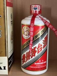 ( not yet . plug )mao Thai shu... pcs sake 2002 year China sake KWEICHOW MOUTAI heaven woman label 500ml(957g) 53%