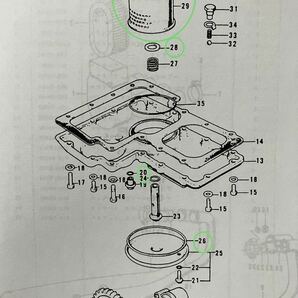 【送料無料】カワサキ純正Z1 Z2 KZ900 Z750A4 A5 オイルフィルター ドレンパッキン セット(Oリング ガスケット エレメント )の画像2