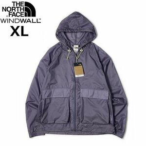 1円～!売切!【正規新品】THE NORTH FACE◆HERITAGE WIND JACKET フルジップ ウィンド パーカー US限定 ナイロン 防風 撥水(XL)紫②180915-5