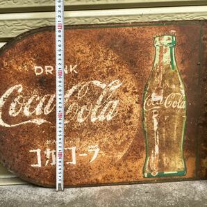 Coca-Cola コカコーラ DRINK 飲みましょう コカコーラ ホーロー 看板 レトロ アンティーク の画像4
