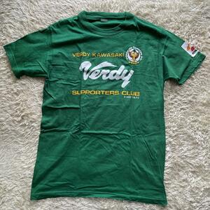 90s VERDINO ヴェルディ川崎サポータークラブ 読売サッカークラブ Jリーグ コットンTシャツ メンズ Lサイズ