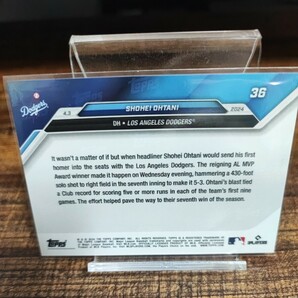 【他出品同梱可】TOPPS NOW 2024年 No.36 大谷翔平 ドジャース移籍後初ホームラン shohei ohtani ロサンゼルスドジャースの画像2