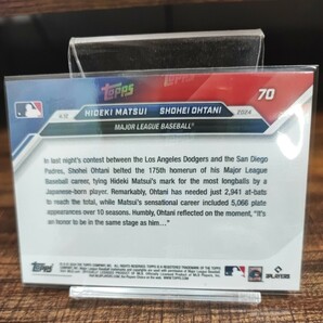 【他出品同梱可】TOPPS NOW 2024年 No.70 大谷翔平 松井秀喜に並ぶMLB175号日本人最多ホームラン shohei ohtani 2の画像2