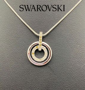 SWAROVSKI スワロフスキー　ダブルサークル ネックレス