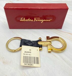 Salvatore Ferragamo サルヴァトーレ フェラガモ キーホルダー ガンチーニ キーフォブ レザー