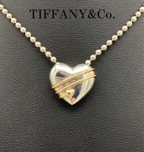 Tiffany&Co. ハートアロー　ネックレス　ペンダント　Sv925×K18