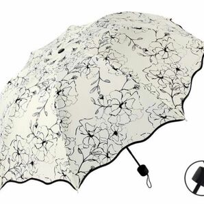 ★SALE★折りたたみ傘 日傘 晴雨兼用 遮熱 UVカット 紫外線防止 レディース 花柄 新品未使用
