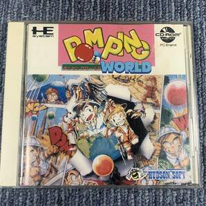 ◆送料無料◆ 同梱不可 ポンピングワールド ジャンク扱い 現状品 ハドソン PC engine PCE PCエンジン CD-ROM2の画像1