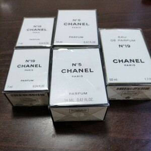 CHANEL シャネル 香水 No.5 No.19 パルファム PARFUM フレグランス EAU DE parfum 5個 まとめ オードパルファム 香水 50ml 14ml 7ml