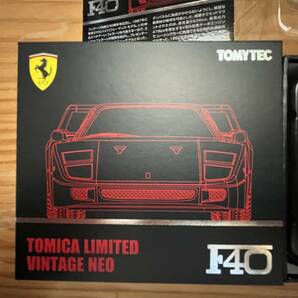 トミカリミテッドヴィンテージ ネオ フェラーリF40（赤）1/64 TOMIKA LIMITED VINTAGE TLV-NEO FERRARI F40 新品購入品の画像3