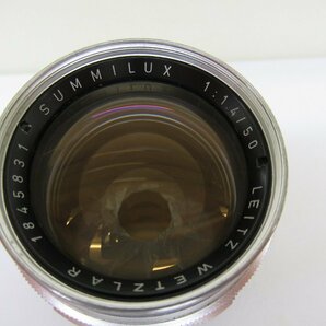 ライカ Leica レンズ LEITZ WETZLAR SUMMILUX 1：1.4/50 中古 ジャンク G4-57◎の画像6