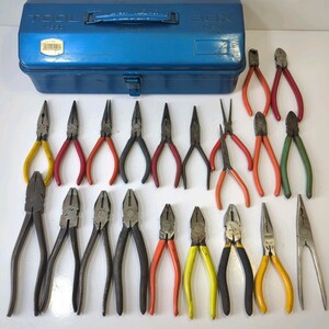 工具 中古 色々 まとめて ペンチ ラジオペンチ ニッパー 工具箱 ハンドツール 工具セット 作業工具