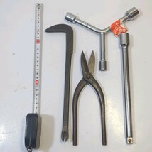 工具 中古 色々 まとめて パイプレンチ ボルトクリッパー 両口ラチェットレンチ モンキーレンチ 他 ハンドツール 工具セット 作業工具_画像10