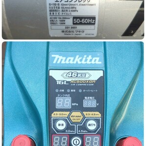 マキタ エアコンプレッサー 16L 100V AC500XGH 高圧コンプレッサー エアーコンプレッサー 高圧ホース付 大工道具 makita 良品の画像3