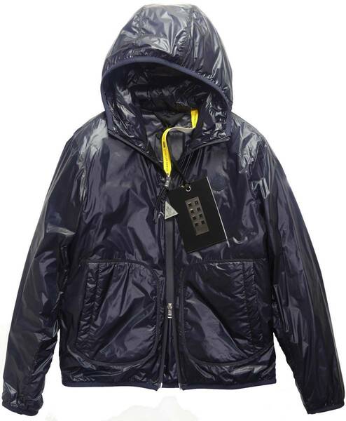 233,200円★新品国内正規品＜MONCLER モンクレール＞★3シーズン★ライトウエイト 同色ワッペン ダウンパーカ ダウンジャケット濃紺サイズ2