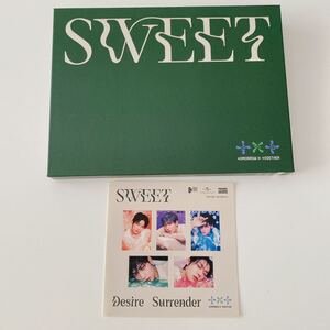 TXT SWEET 日本 2nd アルバム Weverse Shop JAPAN 限定盤 CD + フォトブック + ステッカー TOMORROW X TOGETHER トゥバ