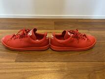 美品　着用1～2回程度　ADIDAS BY RAF SIMONS STAN SMITH RED 26.5cm　ラフシモンズ　アディダス　スニーカー　赤_画像4