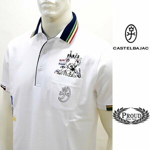 Castelba Jack Polo Рубашка с коротким рукавом 48 L гольф -таблица мужчины с новыми 24SS 24030315 JC KAS M 7214174121