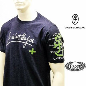 カステルバジャック Tシャツ 50 LL ゴルフ タウンウェア 半袖 バックショットモデル メンズ 新作23SS 2322774 jc KRs m7213272117