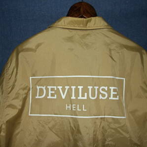 Deviluse/デビルユース*コーチジャケット*size M*GOLD*HELL*MCベンチジャケット*HOTRODスケートボードの画像4