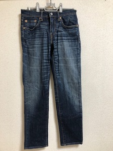 リーバイス　511 インディゴUSED加工　W28 36cm x 2 ストレッチ