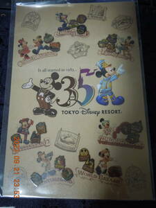 東京ディズニーリゾート35周年記念 ポストカード / ミッキーマウス ミニーマウス / イラストカード
