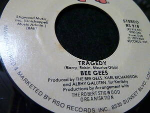 7 дюймовый |Bee Gees - Tragedy|1979|US| осмотр : фильм Stayin* Alive / Single Be *ji-z... to радиоконтроллер ti America запись Classic Disco