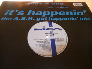 Plus One feat. Sirron - It's Happenin'／1990／UK／検：プラス・ワン イギリス盤 12インチ 12inch