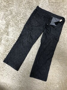 ◆Calvin Klein Jeans カルバンクライン カーゴデニムパンツ 6P ジーンズ　34　ブラック　90s　Y2K