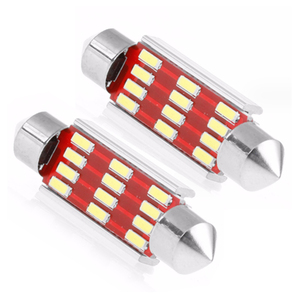 時間限定！特価セール！送料無料！T10 LED ルームライト 37mm ホワイトDC12V 15連 無極性アルミヒートシンク キャンセラー 2個入の画像2